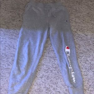 •youth medium •grey champion joggers